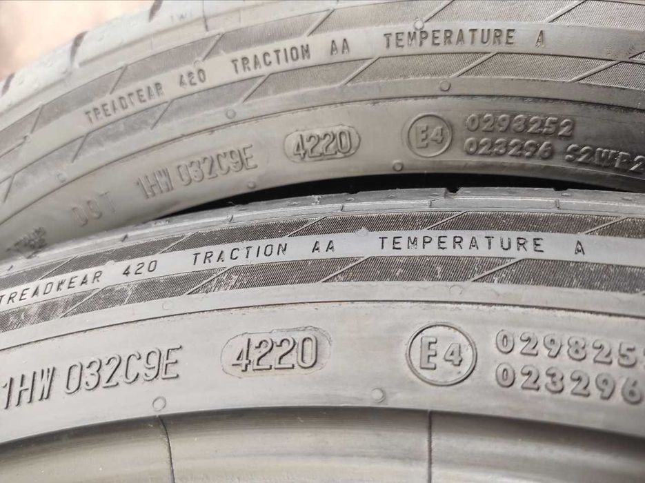 Continental Conti Sport Contact 5 235/45r20 100V Extra Load 4шт, 18-20год, 5мм, ЛЕТО Привезены из Германии