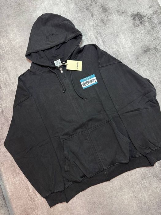 Худі Vetements ,,Hello my name is Vetements,,