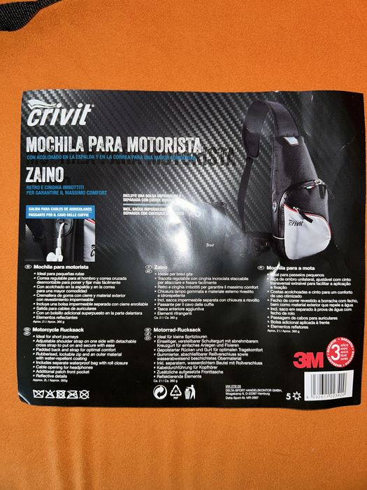 Mochila andar de mota