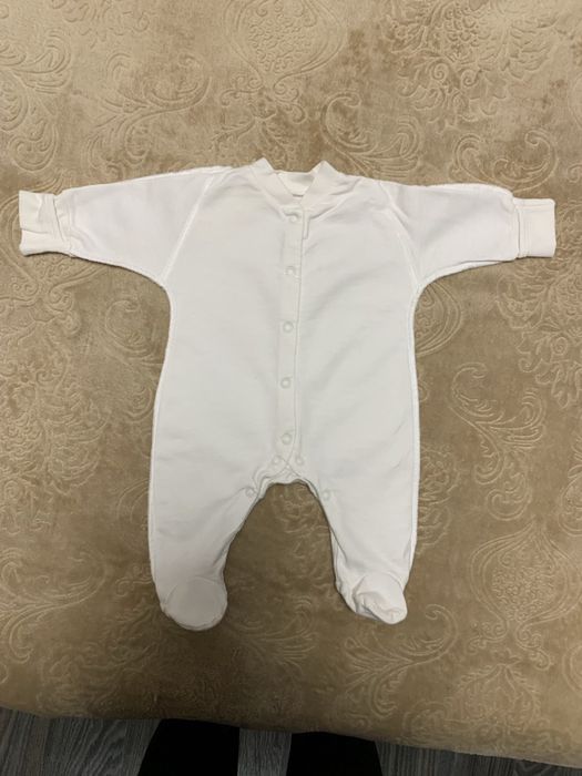 Чоловічки фланелеві зі швами назовні 56 розмір 0-1 місяці