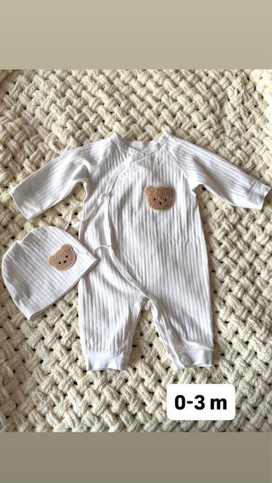 Ромпер і шапочка 0-3 міс