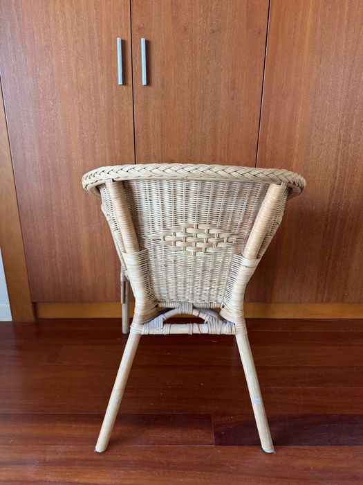 Cadeira em Vime / Rattan Natural - Estilo Boho Chic