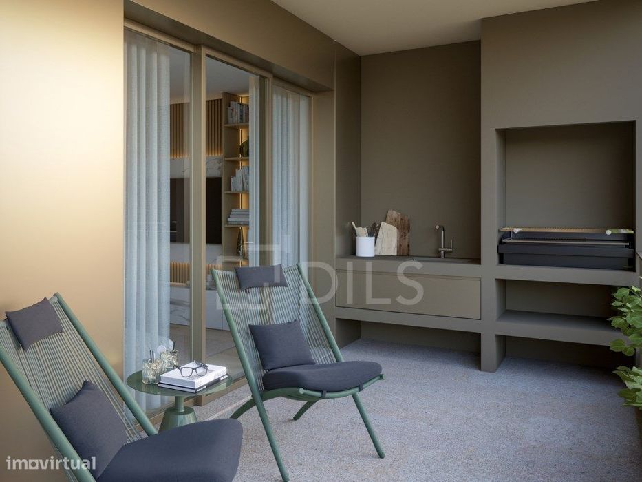 Apartamento T1 com varanda, na Praia da Rocha