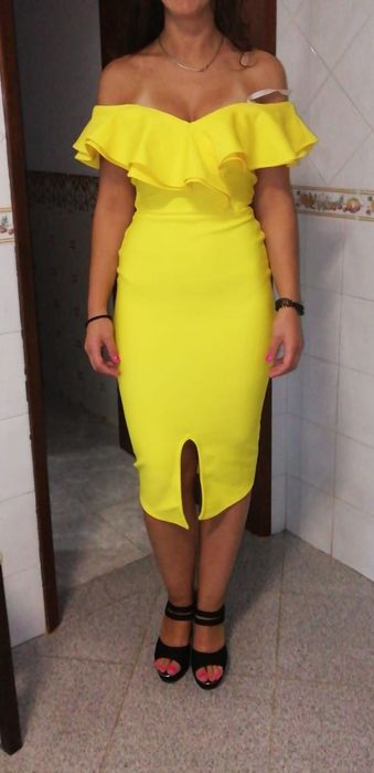 Vestido Amarelo Casamento Festa