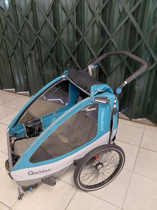 Atrelado bicicleta Qeridoo para 2 crianças