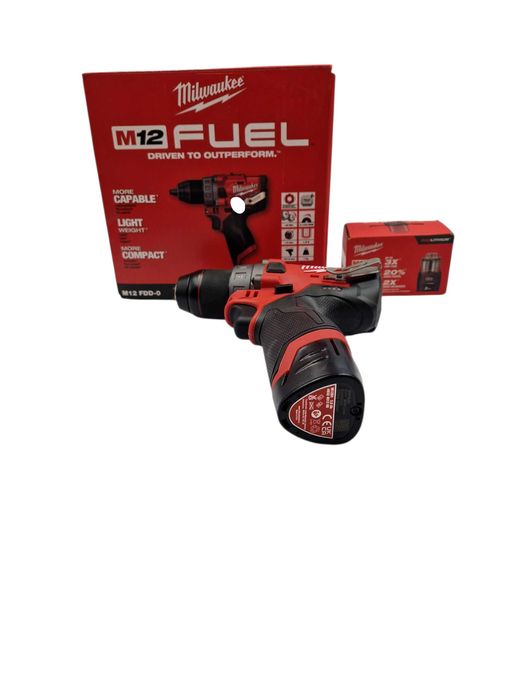 Kompaktowa wiertarko-wkrętarka Milwaukee M12 FDD + akumulator