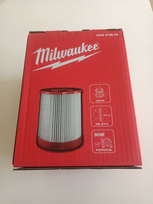 Filtr HEPA do pracy na sucho Milwaukee