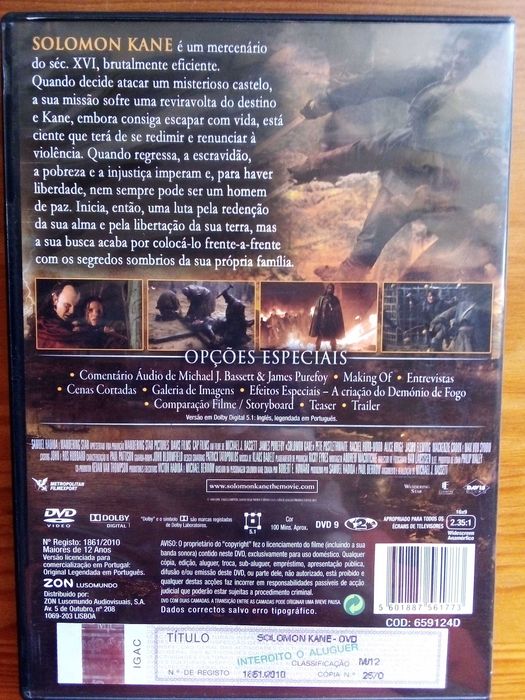 Salomon Kane, James Purefoy, Pete Postlethwait, Max von Sydow