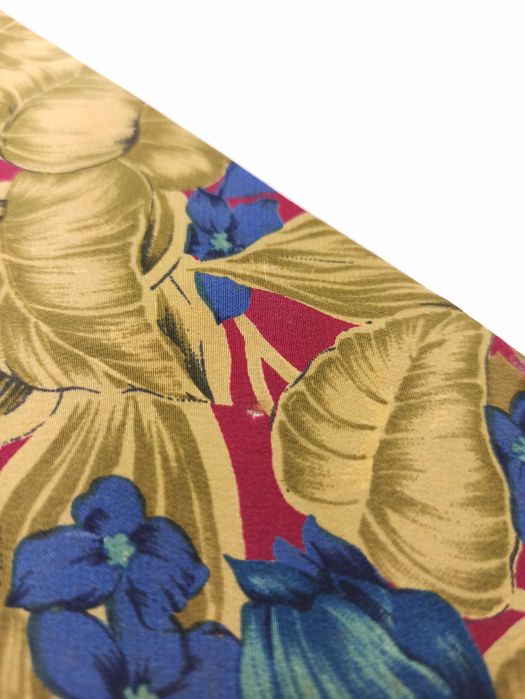 Pierre Balmain czerwony jedwabny krawat w kwiaty zm105