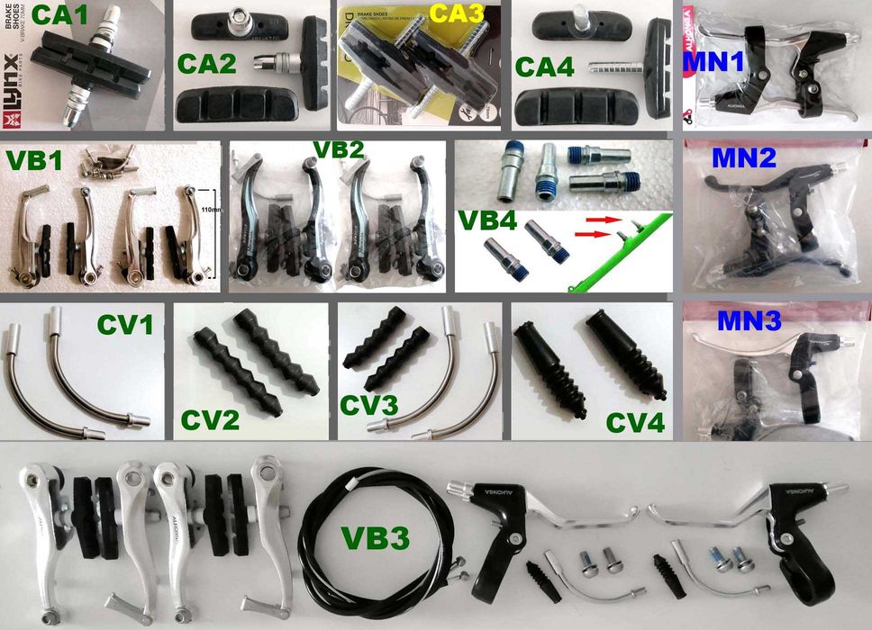 Peças p/ mudanças Sturmey Archer, travões e acessórios de bicicleta