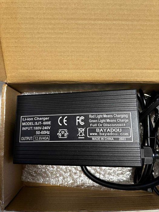 Зарядний пристрій для Li-ion 12.6V 40A