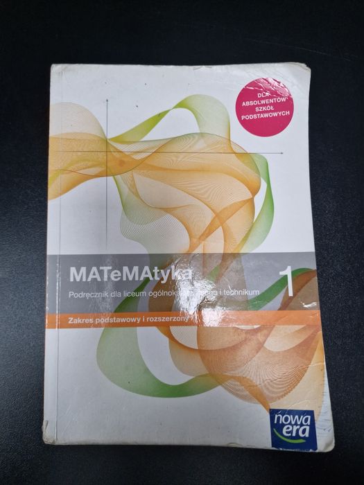 Podręcznik Matematyka 1 nowa era Zakres podstawowy i rozszerzony