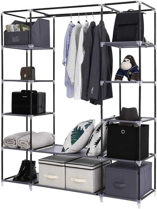 Armário portátil em tecido removível 175x 150x 45 cm NOVO ENVIO GRÁTIS