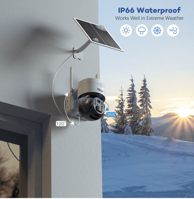 Câmara de segurança Xega XG-03 4G LTE , solar, IP66