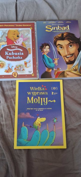 3 Bajki dvd Sindbad, Molly, Kubuś