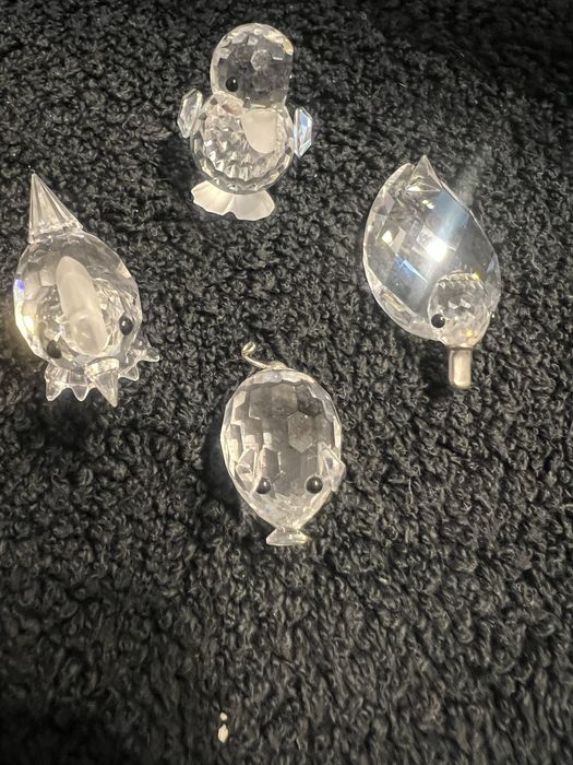 Coleção de 14 animais em cristal  Swarovsk