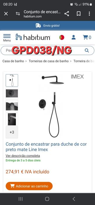 Torneiras Novas na Caixa  (IMEX)
