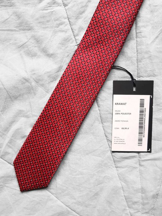 Krawat WÓLCZANKA [czerwony]