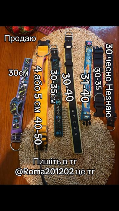 Нашийники для собак бу пишіть оплата тільки на пошті і все