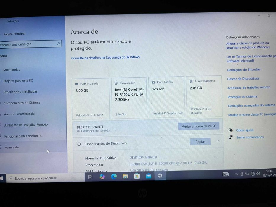 Hp elitebook folio 1040 G3