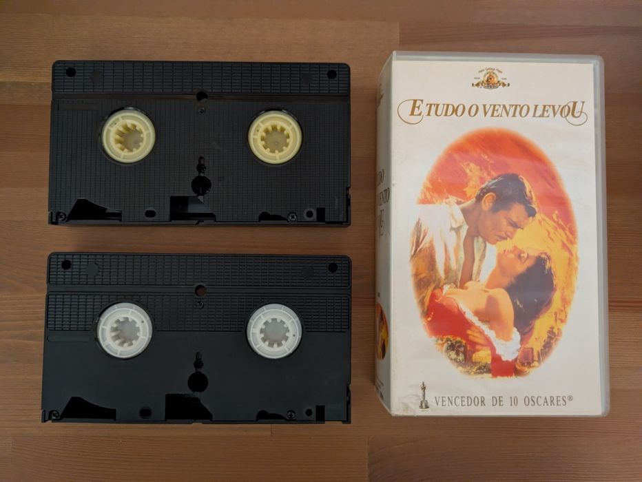Duplo VHS " E tudo o vento Levou " 1939 (Opt. Estado)