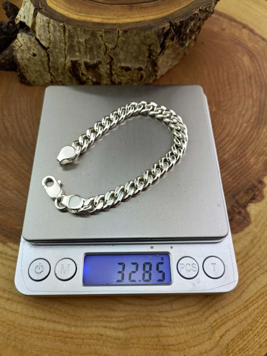 Серебряный браслет Панцирь, Панцирное. Срібний браслет Панцир Ланцюг