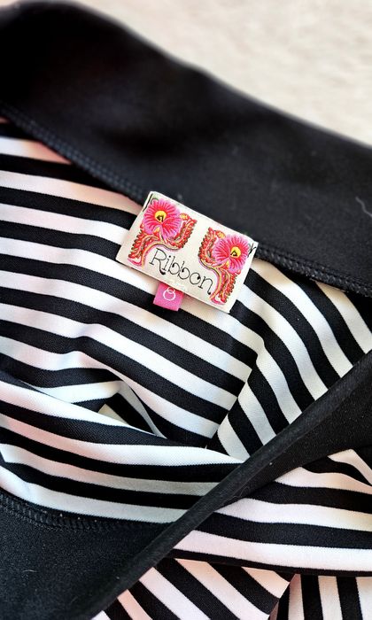 Ribbon rozkloszowana spódniczka w paski s 36