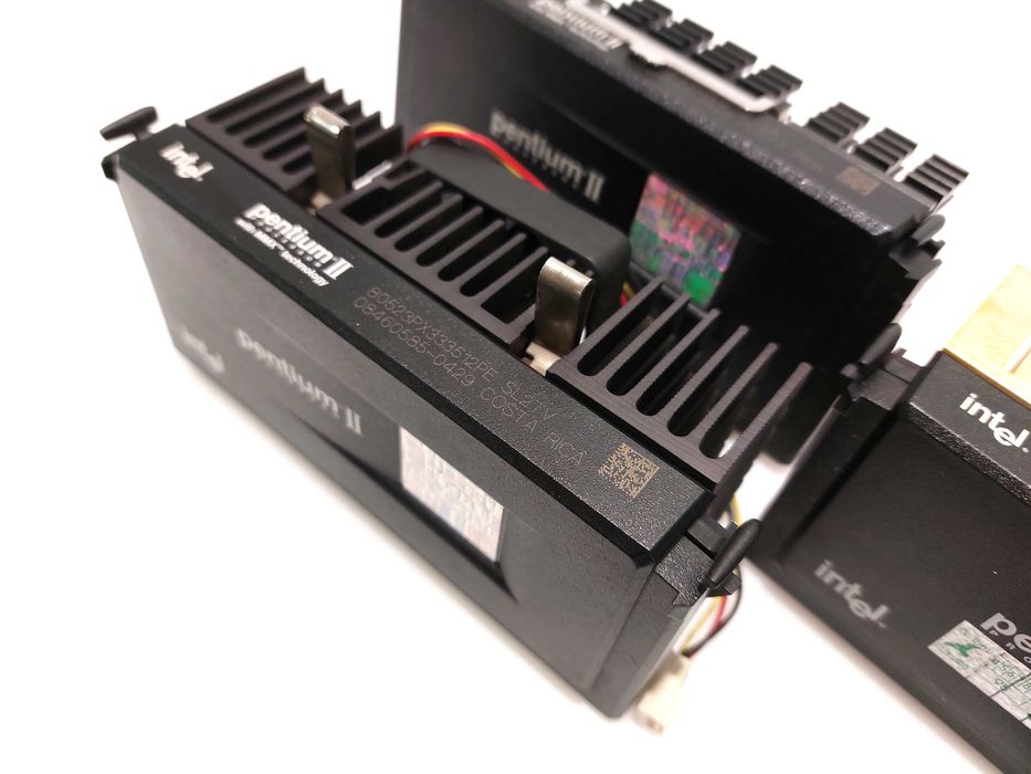 Procesory Intel Pentium II Vintage Retro Zestaw