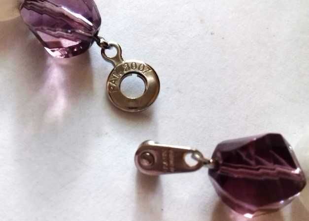 Bransoletka -kwarc różowy i ametyst