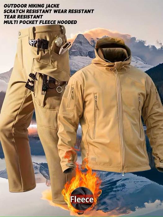 Тактична куртка Softshell чоловіча демісезонна тепла вітрозахисна