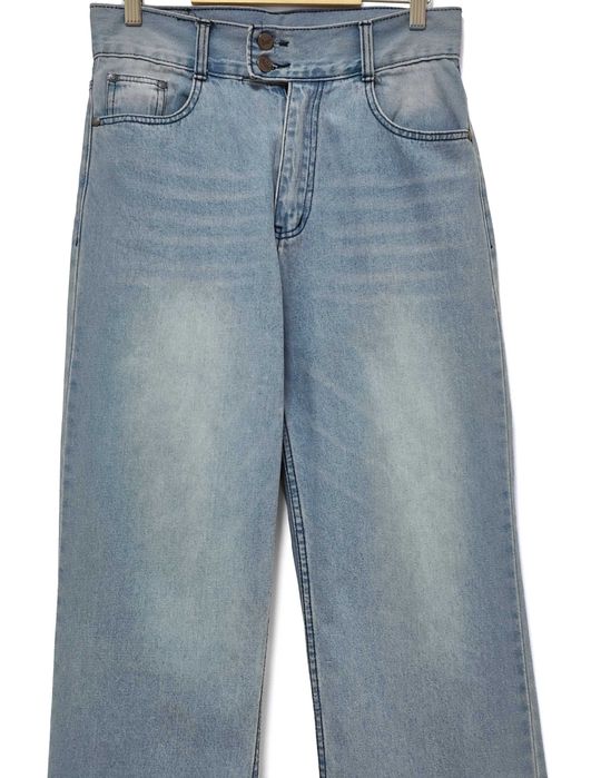 Spodnie Jeansy Kuloty Wysoki Stan Szerokie Nogawki Ranya |R. XL