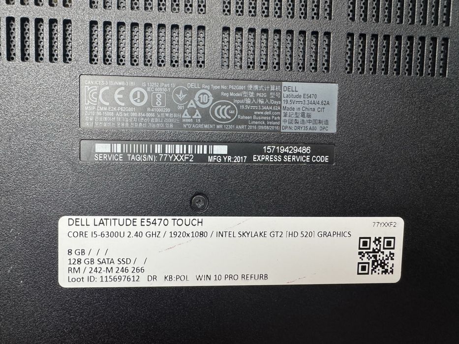 Dell Latitude E5470 Touch – sprawny, gotowy do pracy