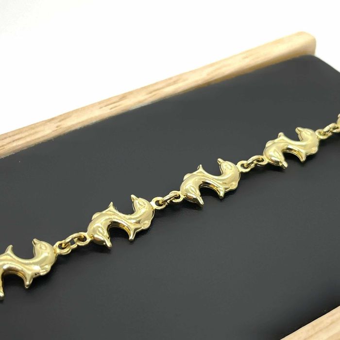 Złota Bransoletka Próby 585 6,21g Długość 17,5cm