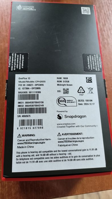 Oneplus 13 16/515 Global CPH2655