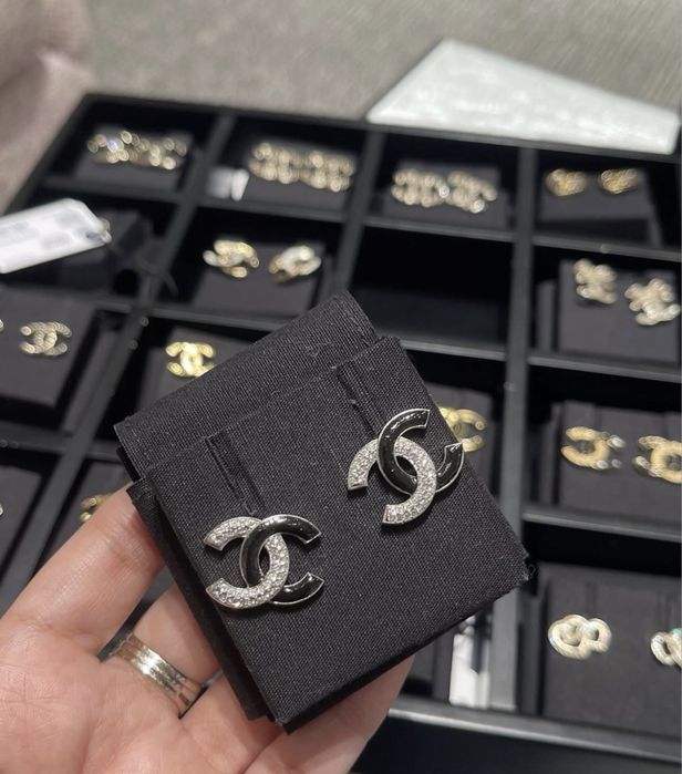 Серьги Chanel CC  (бу)