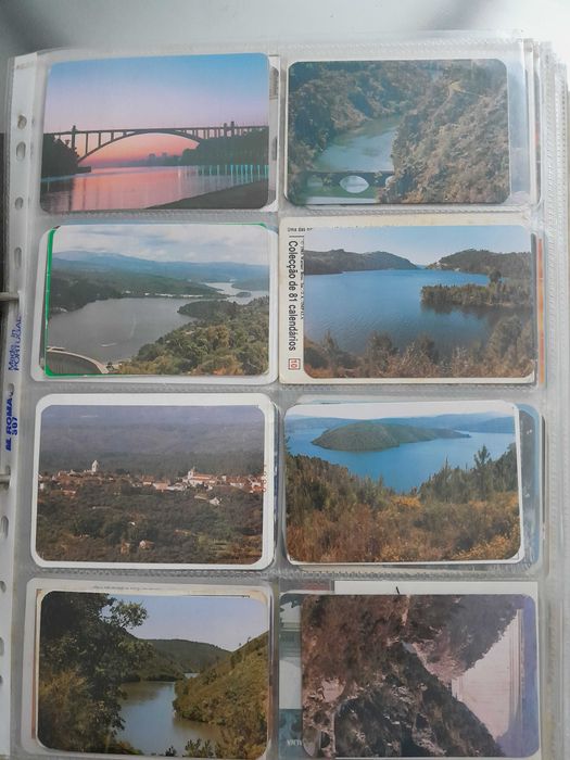 Coleção de 1300 calendários variada