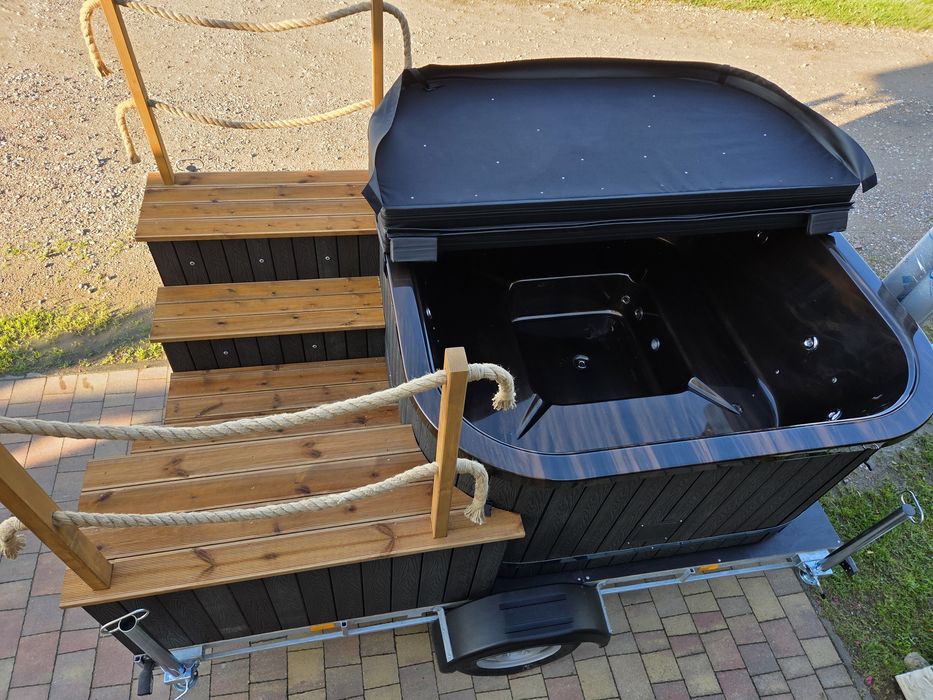 Balia bania mobilna jacuzzi na przyczepce, PREMIUM AKRYL