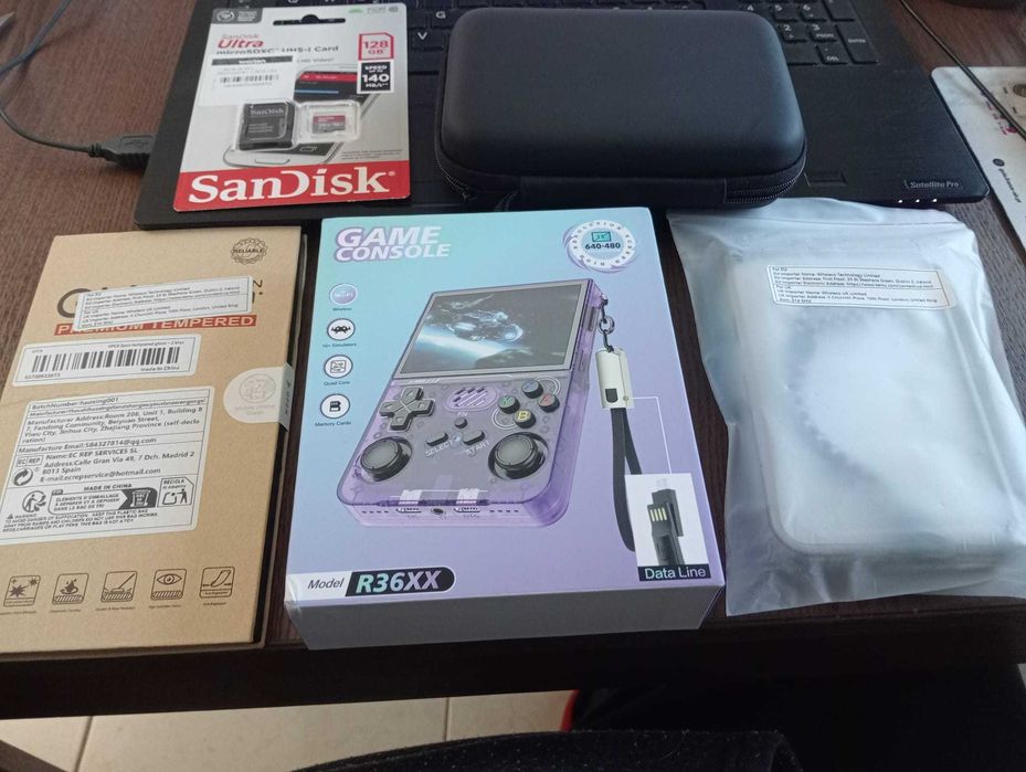 Consola Retro R36XX BLACK–Wi-Fi Nativo–Pack Premium 128GB SanDisk–NOVA