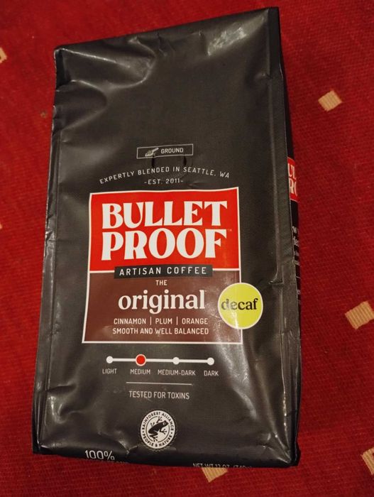 Kawa Bullet Proof  Artisan Coffee Decaf - mielona 340 g