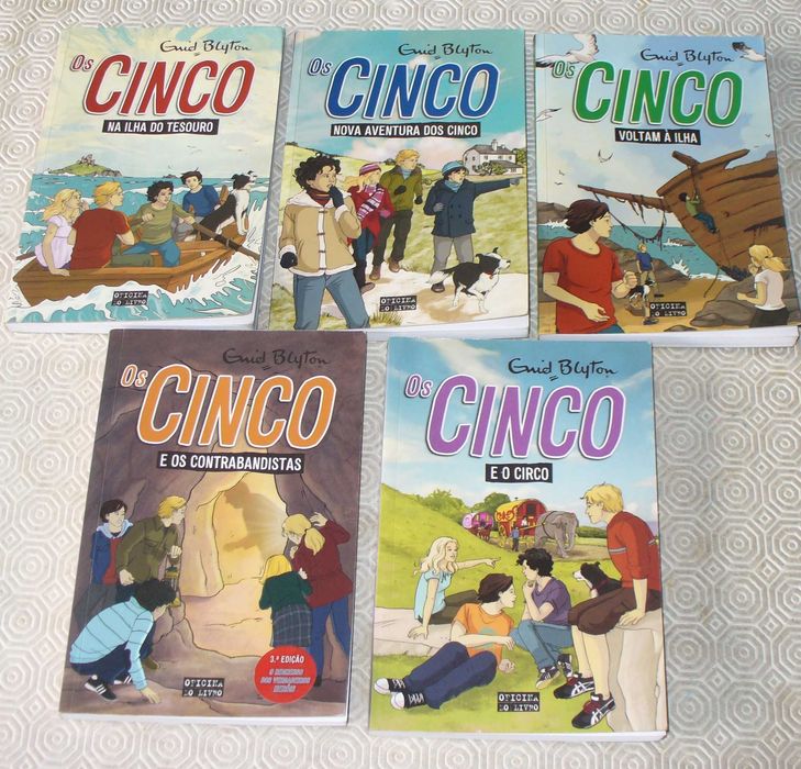 Os Cinco - Enid Blyton - Oficina do Livro - 5 livros