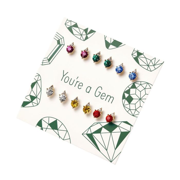 Сережки - Набір різнокольорових сережок-пусетів