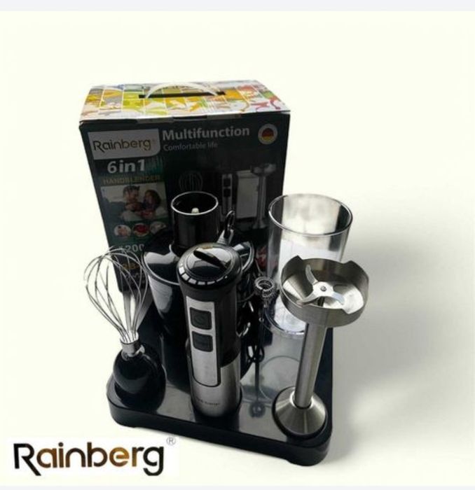БЛЕНДЕР RAINBERG-2293 6 В 1. 1200 ВТ.