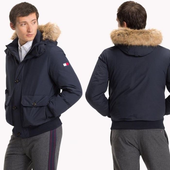 €350 Tommy Hilfiger Мужской пуховик (Пух-Перо) Hampton Down Bomber (S)