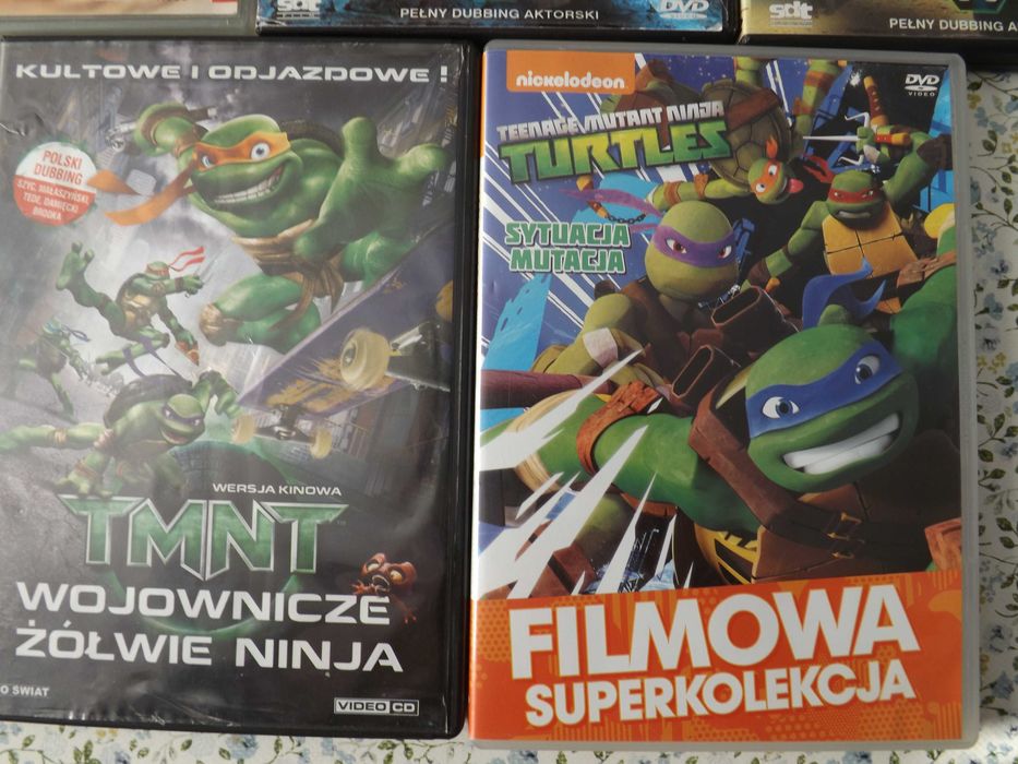 Żółwie Ninja bajki, filmy dvd vcd