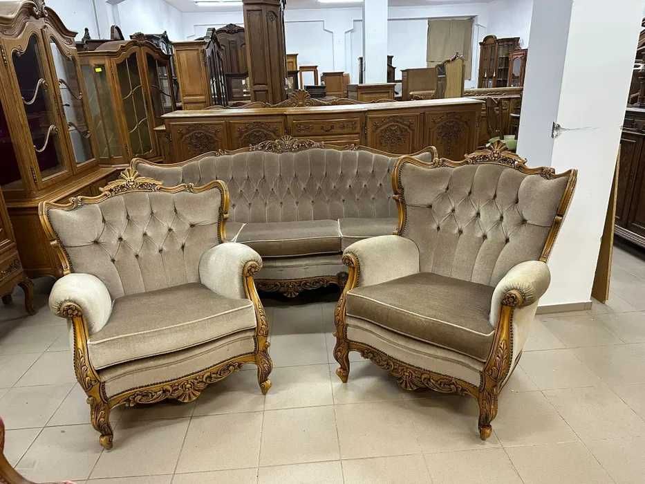 Elegancki komplet wypoczynkowy w stylu Ludwika . Transport cały kraj