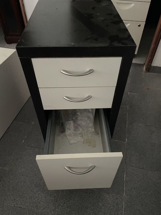 Armário de escritório preto 50x37x70altura