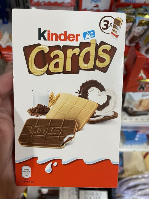 Печиво Кіндер Кардс 76г / Kinder Cards x3