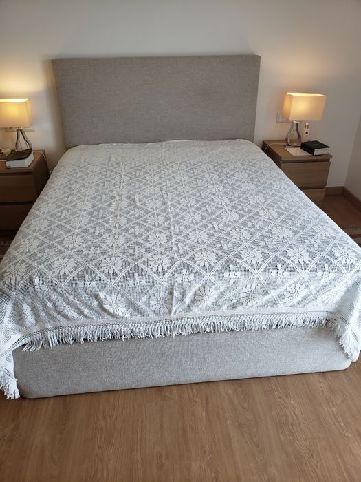 Colcha em croché cama de casal