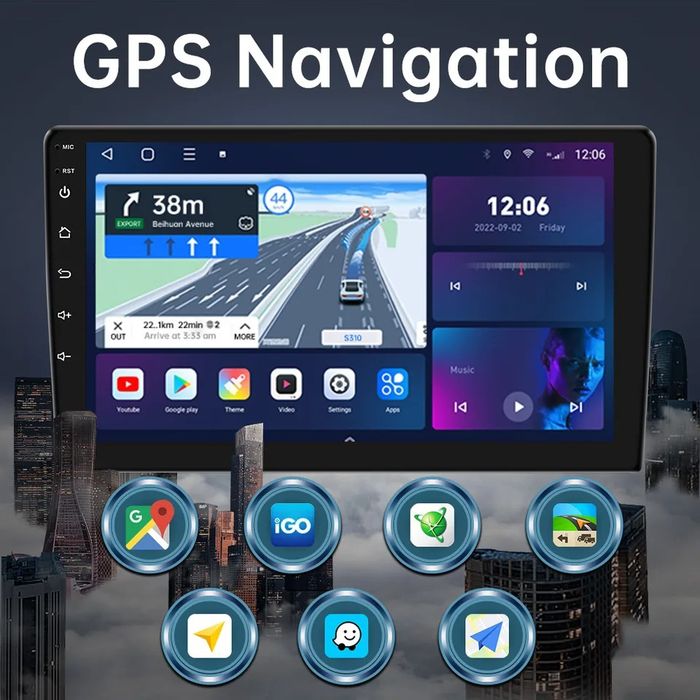 Rádio 7" android Toyota Corolla E120 CARPLAY WIFI GPS 2/32GB Novo