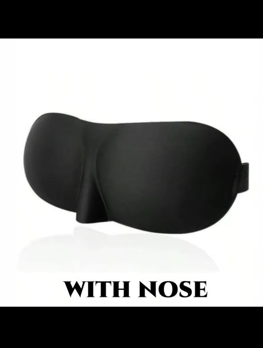Маска для сну 3D з вирізом під ніс та без